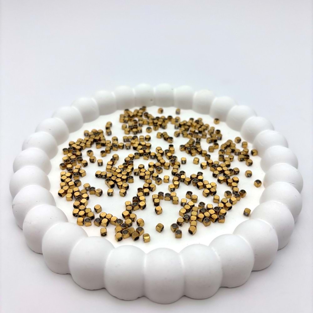 Çelik Küp Dorika Aparat Gold 4 mm 10 Adet